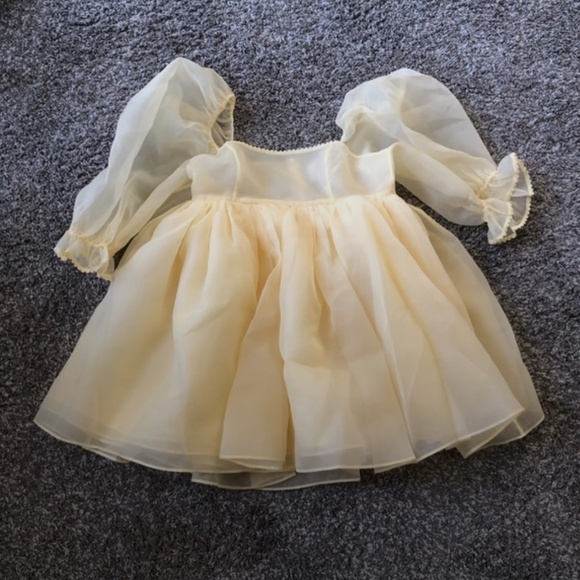 Selkie Pale Yellow Puff Sleeve Mini Dress - Picture 6 of 10